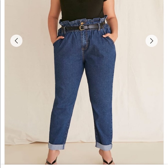 Forever 21 Pants - Belted Paperbag Jeans